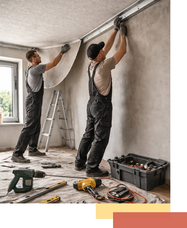 Монтаж фактурного натяжного потолка в Петрозаводске качественно и быстро