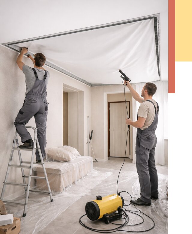 Монтаж натяжного потолка в прихожей в Петрозаводске от 2690 руб. под ключ | ОТДЕЛОЧНИК-Птр