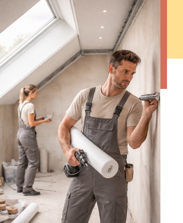 Монтаж натяжного потолка на мансарде в Петрозаводске от 3553 руб. | ОТДЕЛОЧНИК-Птр