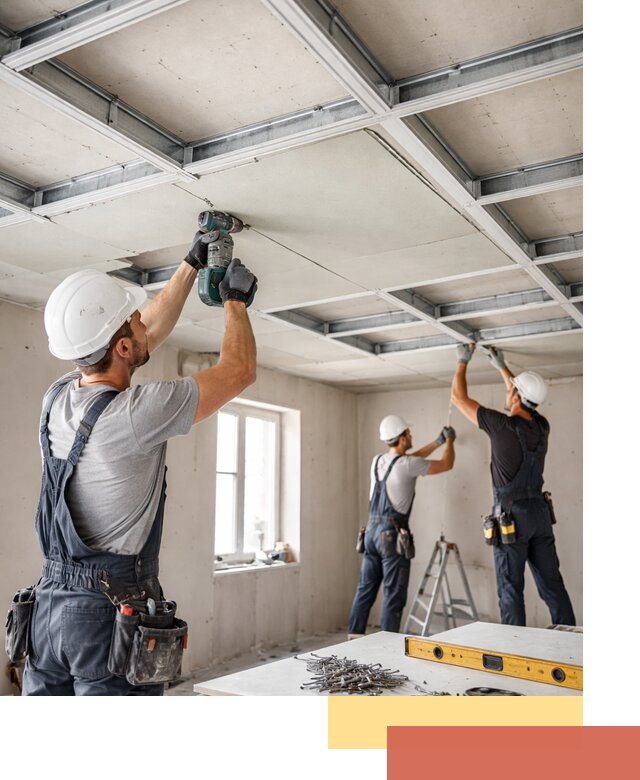 Кессонный потолок из гипсокартона под ключ в Петрозаводске