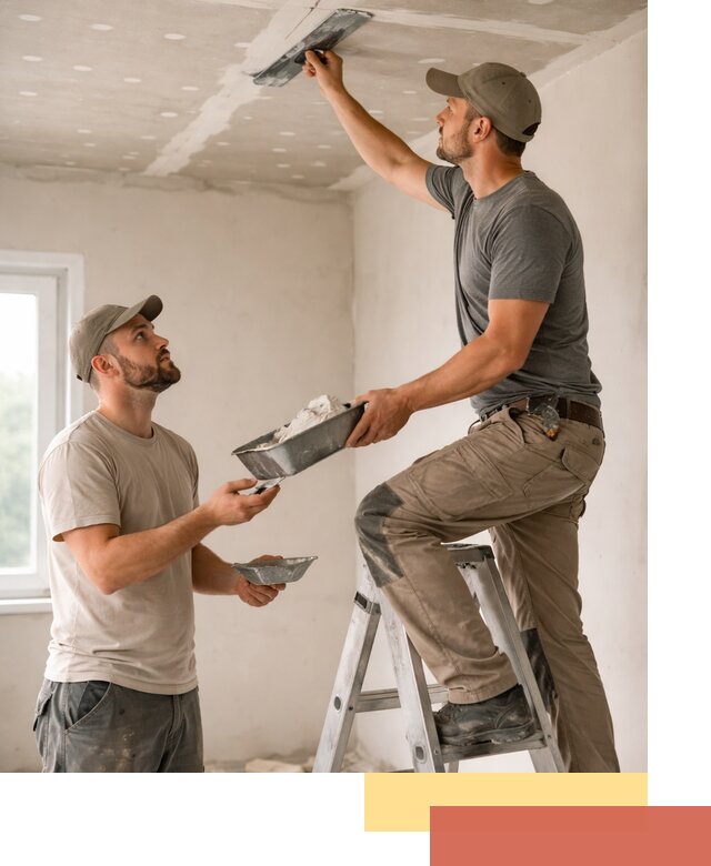 Шпаклевка потолка из гипсокартона в Петрозаводске качественно и быстро