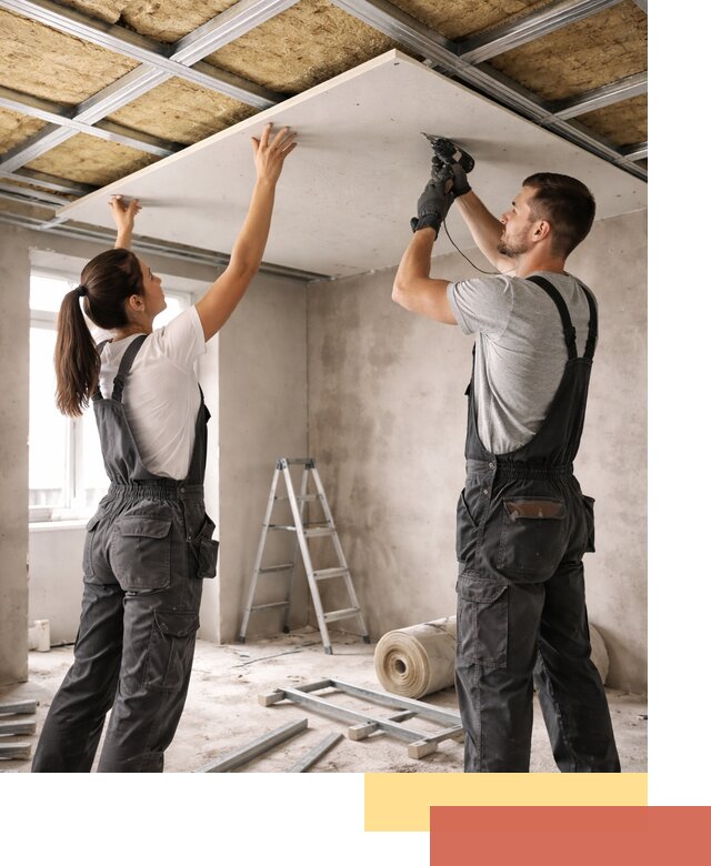 Звукоизоляция потолка из ГКЛ в Петрозаводске профессионально и надежно