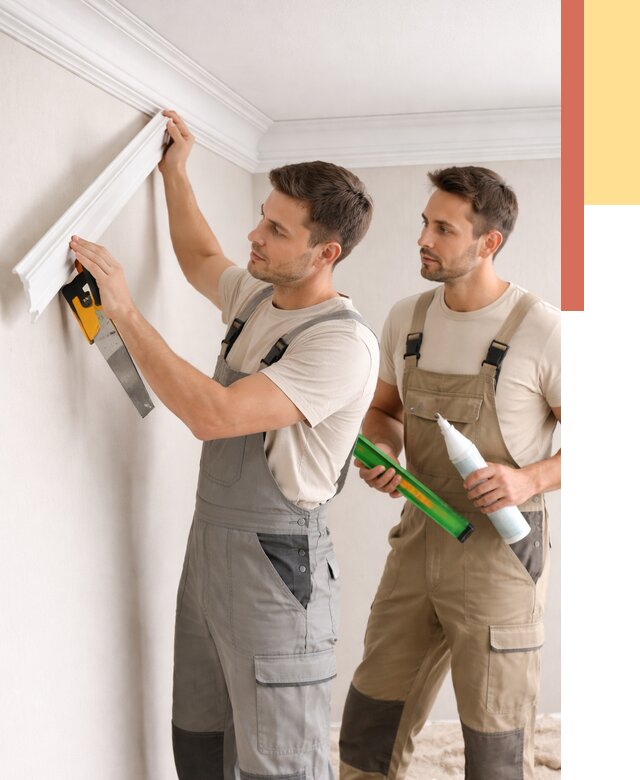 Монтаж потолочного плинтуса в Петрозаводске от 2335 руб. — быстро и недорого | ОТДЕЛОЧНИК-Птр