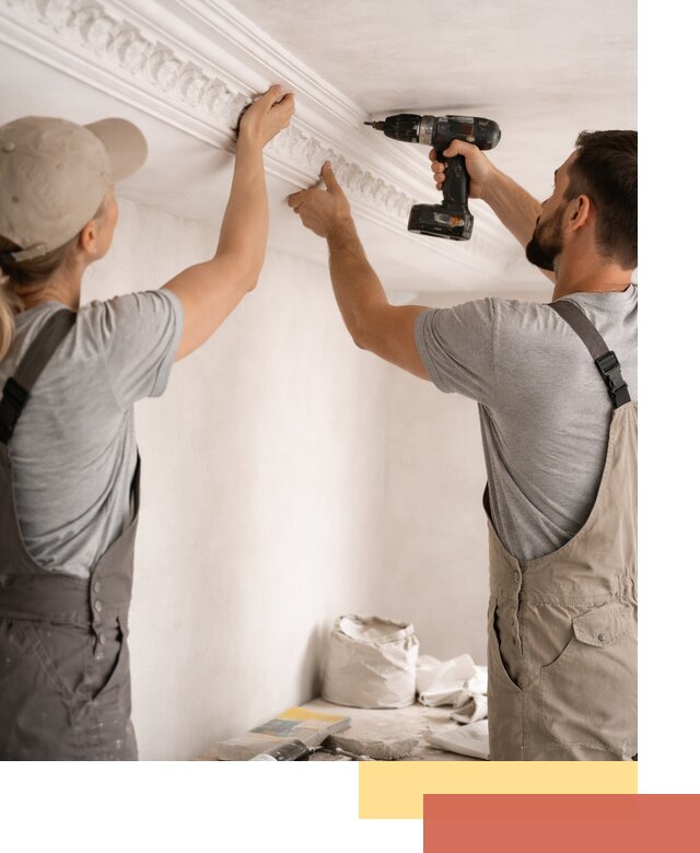 Профессиональный монтаж лепнины на потолок в Петрозаводске