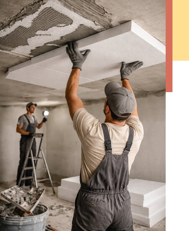 Утепление потолка пенопластом в Петрозаводске от 4568 руб/м2 — недорого и быстро | ОТДЕЛОЧНИК-Птр